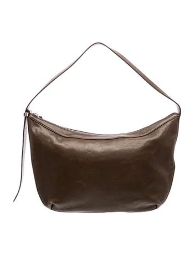 Pre-owned Staud Leather Shoulder Bag In Brown