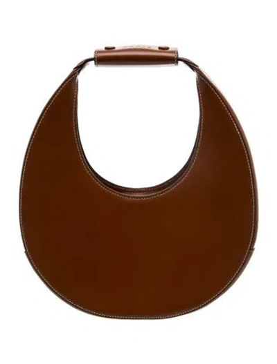 Pre-owned Staud Leather Shoulder Bag In Brown