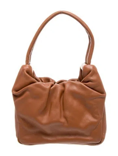 Pre-owned Staud Leather Shoulder Bag In Brown