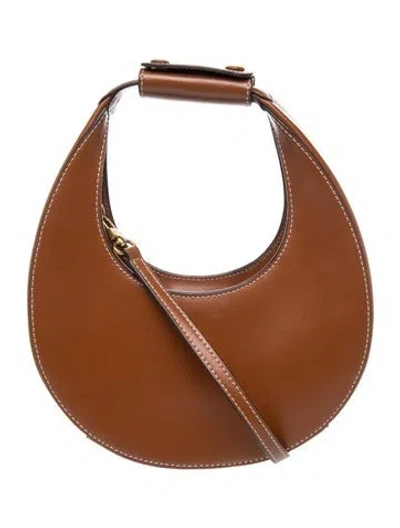 Pre-owned Staud Leather Shoulder Bag In Brown