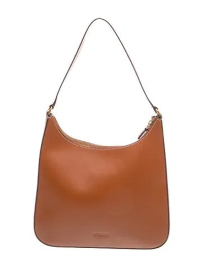 Pre-owned Staud Leather Shoulder Bag In Brown