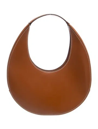 Pre-owned Staud Leather Shoulder Bag In Brown