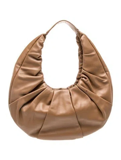 Pre-owned Staud Leather Shoulder Bag In Brown