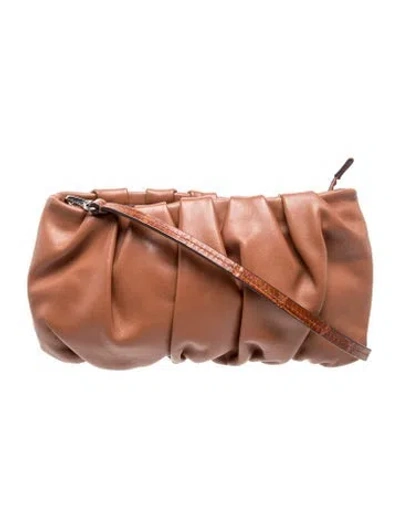 Pre-owned Staud Leather Shoulder Bag In Brown