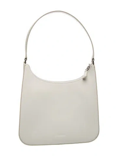Pre-owned Staud Leather Shoulder Bag In Gray