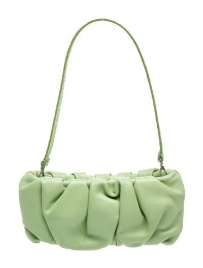 Pre-owned Staud Leather Shoulder Bag In Green