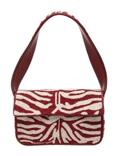 Pre-owned Staud Leather Shoulder Bag In Multi