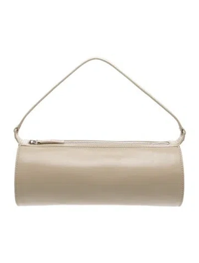 Pre-owned Staud Leather Shoulder Bag In Neutrals