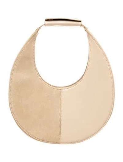 Pre-owned Staud Leather Shoulder Bag In Neutrals