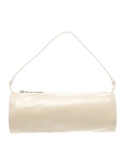 Pre-owned Staud Leather Shoulder Bag In Neutrals
