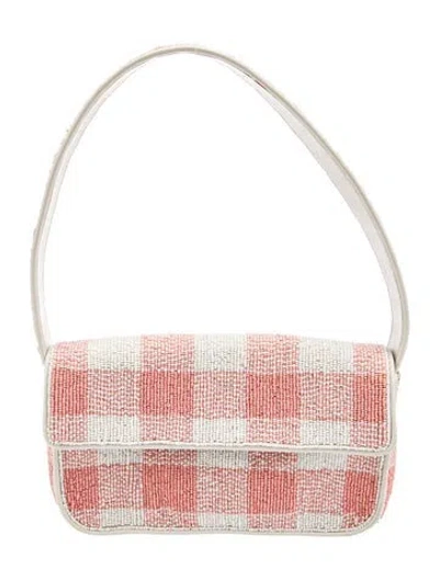 Pre-owned Staud Leather Shoulder Bag In Pink