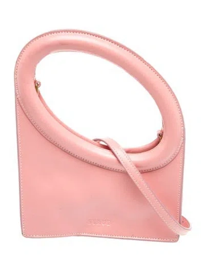 Pre-owned Staud Leather Shoulder Bag In Pink