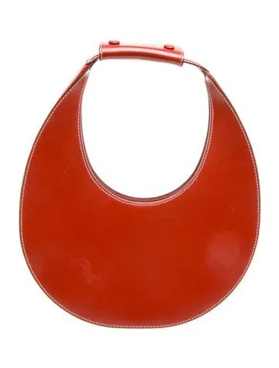 Pre-owned Staud Leather Shoulder Bag In Red