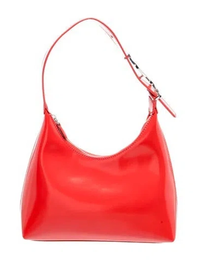 Pre-owned Staud Leather Shoulder Bag In Red
