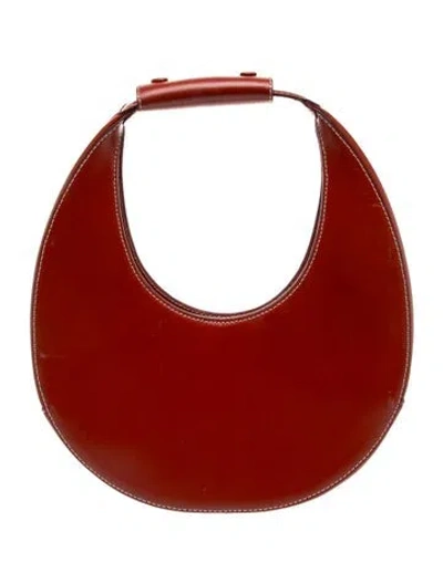 Pre-owned Staud Leather Shoulder Bag In Red