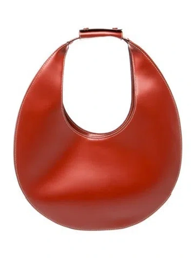 Pre-owned Staud Leather Shoulder Bag In Red
