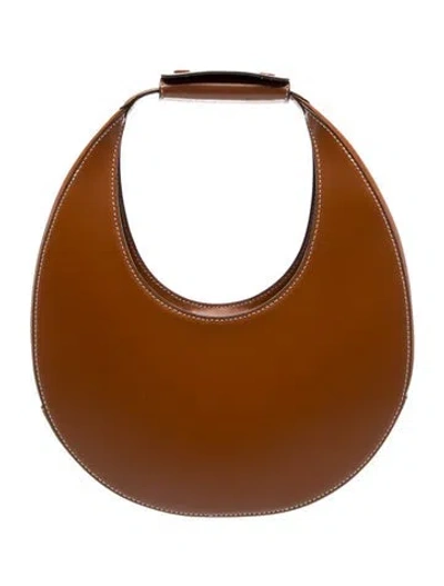 Pre-owned Staud Leather Shoulder Bag W/ Tags In Brown