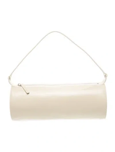 Pre-owned Staud Leather Shoulder Bag W/ Tags In Neutral