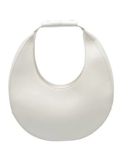 Pre-owned Staud Leather Shoulder Bag In White