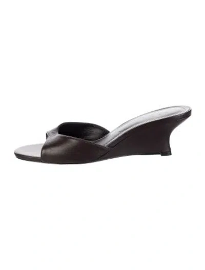 Pre-owned Staud Leather Slides In Multi