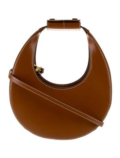 Pre-owned Staud Leather Top Handle Bag In Brown