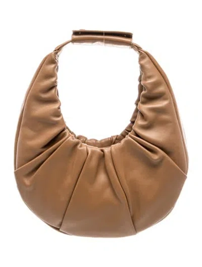 Pre-owned Staud Leather Top Handle Bag In Brown