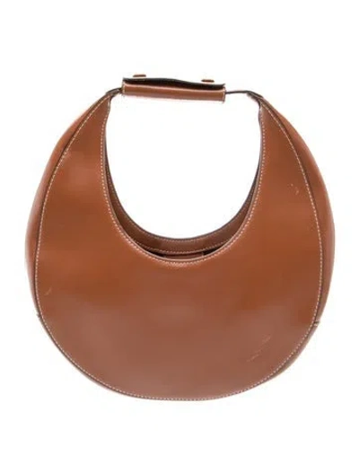 Pre-owned Staud Leather Top Handle Bag In Brown