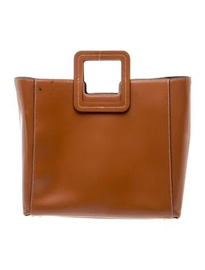 Pre-owned Staud Leather Top Handle Bag In Brown