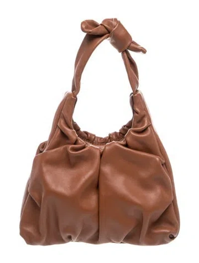 Pre-owned Staud Leather Top Handle Bag In Brown