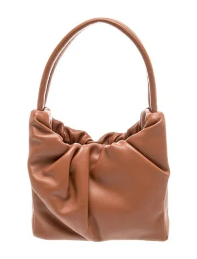 Pre-owned Staud Leather Top Handle Bag In Brown