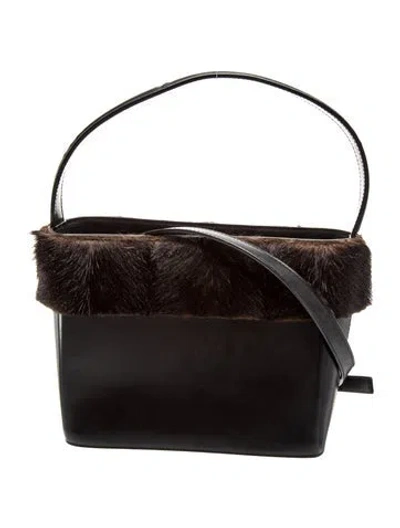 Pre-owned Staud Leather Top Handle Bag Medium In Multi