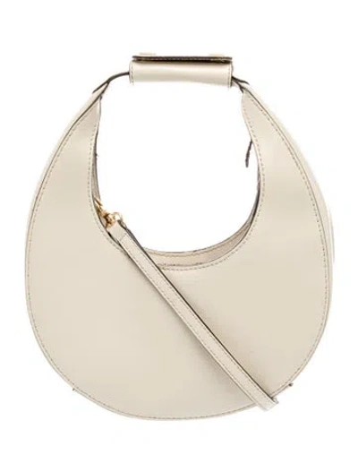 Pre-owned Staud Leather Top Handle Bag In Neutrals
