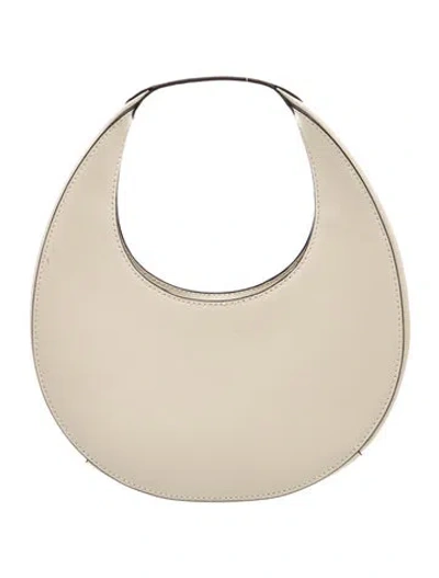 Pre-owned Staud Leather Top Handle Bag In Neutrals