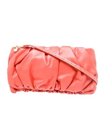 Pre-owned Staud Leather Top Handle Bag In Orange