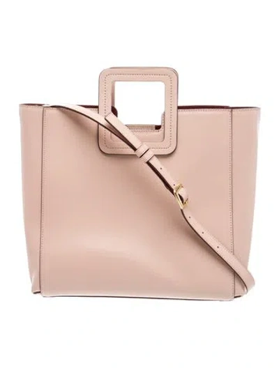 Pre-owned Staud Leather Top Handle Bag In Pink