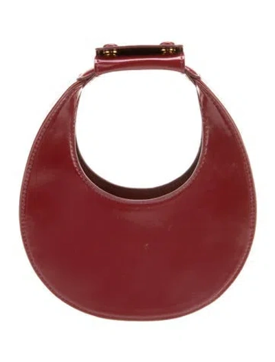 Pre-owned Staud Leather Top Handle Bag In Red