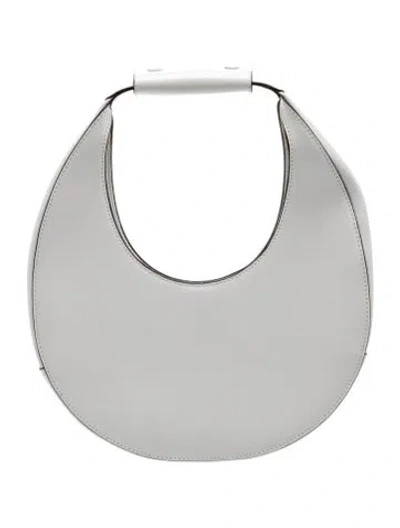 Pre-owned Staud Leather Top Handle Bag In White