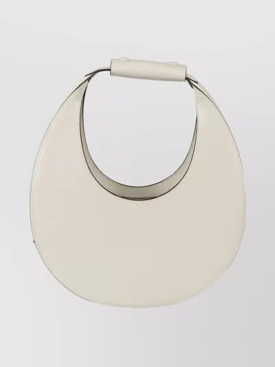 Staud Leather Tote Bag Curved Shape