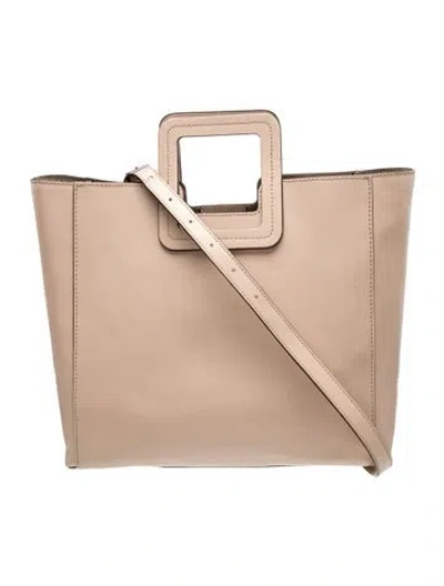 Pre-owned Staud Leather Tote In Pink