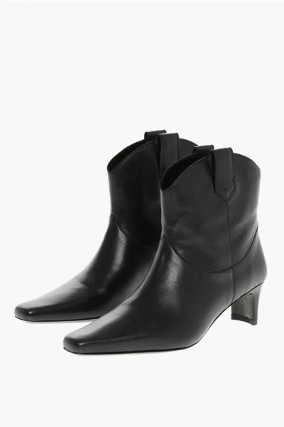 STAUD LEATHER WALLY WESTERN BOOTIES 5CM