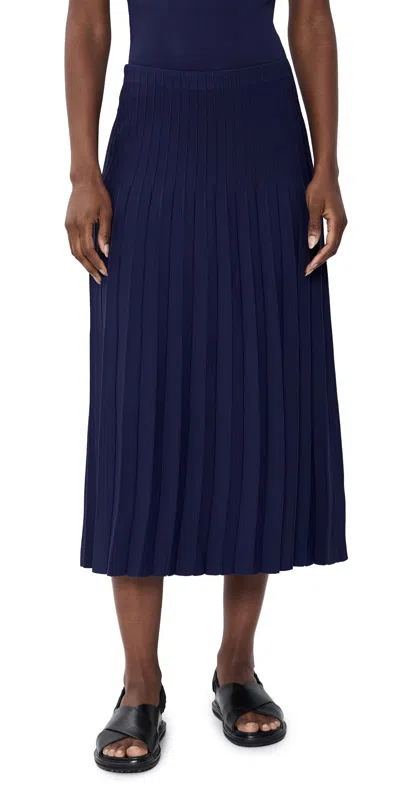 Staud Lena Skirt Midnight In Blue