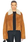 Staud Lenora Jacket In Tan