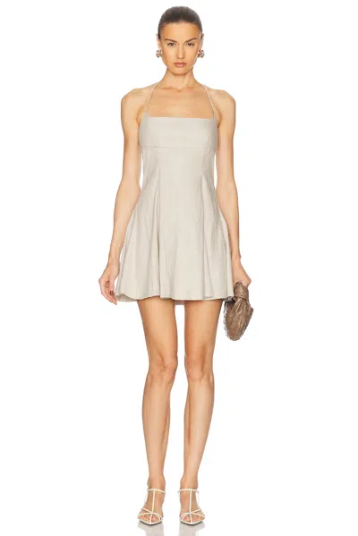 STAUD LEONE LINEN DRESS