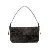 Staud Leopard-pattern Buckle-detail Shoulder Bag In Multi