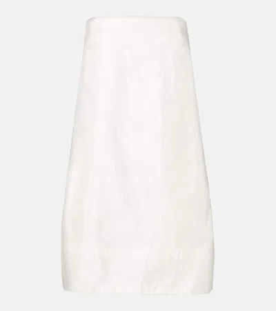 STAUD LIDIA SILK SATIN MINIDRESS