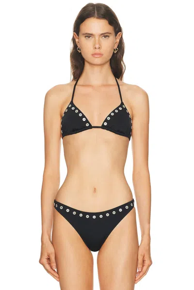 Staud Lido Bikini Top In Black