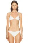 Staud Lido Bikini Top In White