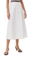 STAUD LIGHTHOUSE SKIRT IVORY