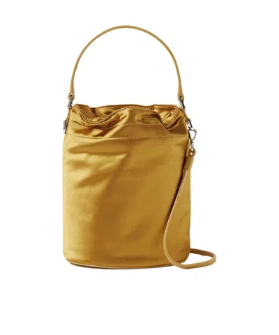 Staud Lila Mini Bucket Bag In Gold