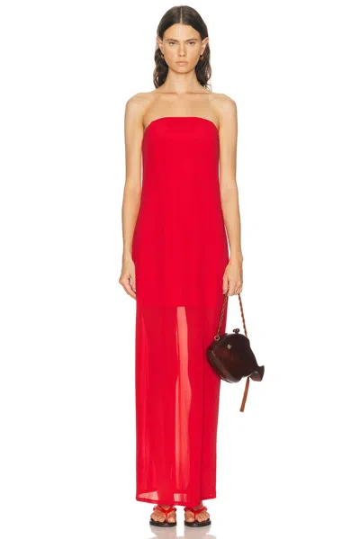 Staud Liliana Dress In Red